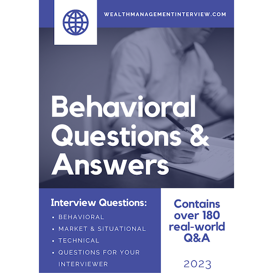 Wealth Management Interview - Behavioral Questions